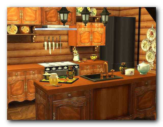 Sims 4 In Berendeevo house at Architectural tricks from Dalila