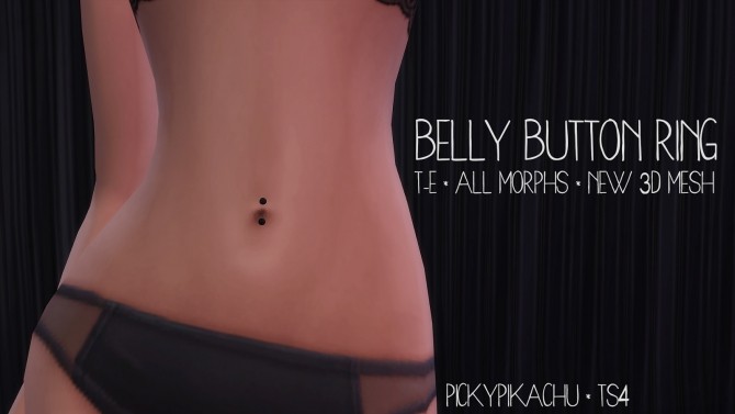 Sims 4 Belly Button Ring at Pickypikachu