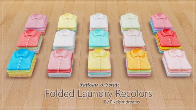 Sims 4 Folded Laundry Recolors at Pixelsimdreams
