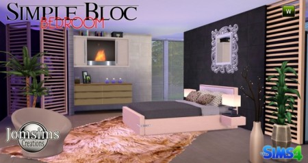 Simple Bloc bedroom at Jomsims Creations