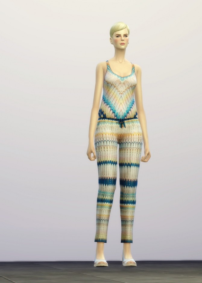 Sims 4 Sleeveless jumpsuit at Rusty Nail