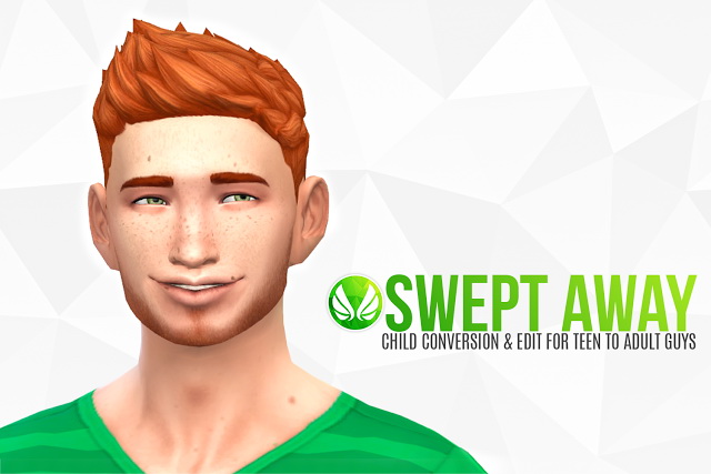 Sims 4 Swept Away Child Hair Conversion at Simsational Designs