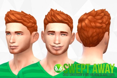 Swept Away Child Hair Conversion at Simsational Designs » Sims 4 Updates