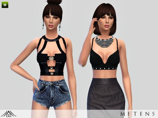 Sims 4 Reflections tops by Metens at TSR