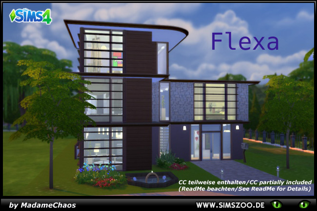 Sims 4 Flexa house by MadameChaos at Blacky’s Sims Zoo