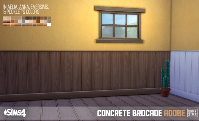 Sims 4 Brocade Accented Paneled Wall at Oh My Sims 4
