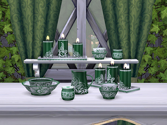 Sims 4 Slavic Tableware set at Soloriya