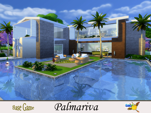 Sims 4 Palmariva house by evi at TSR