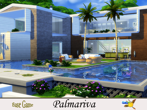 Sims 4 Palmariva house by evi at TSR