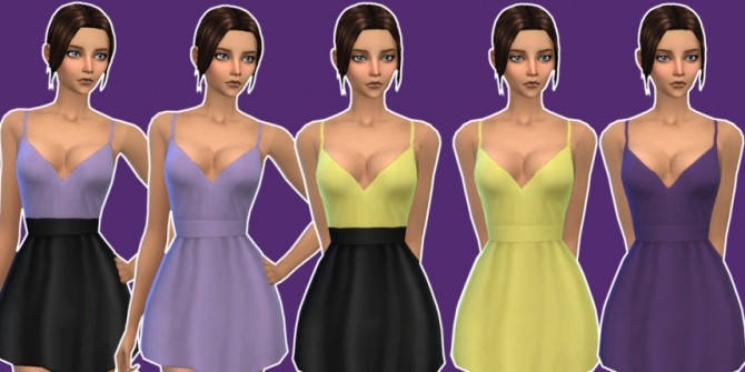 Sims 4 Recolours Of Sentates Shove Dress at Sentate