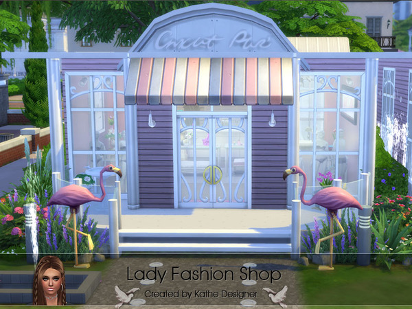 Sims 4 Lady Fashion Shop by KatheDesigner at TSR