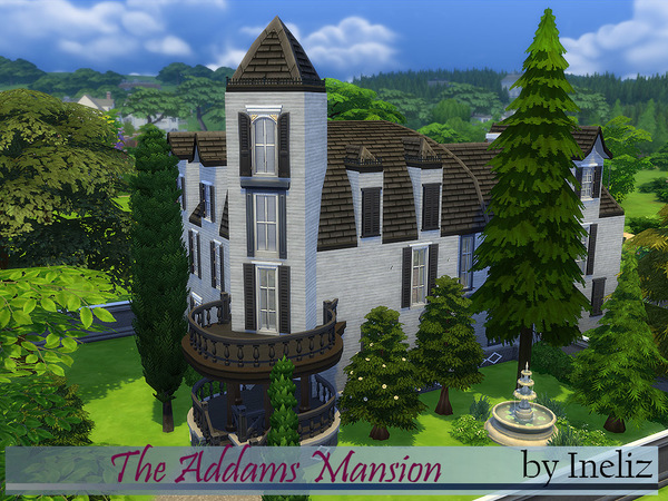 Sims 4 The Addams Mansion by Ineliz at TSR