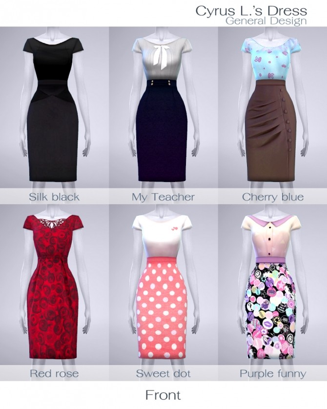 Sims 4 Cyrus L.’s Dress at manuea Pinny