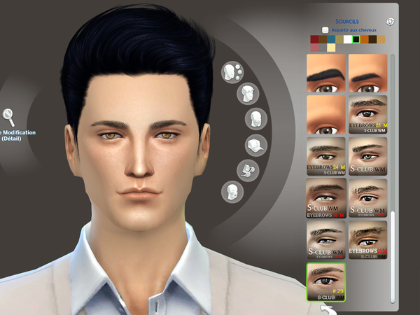 Sims 4 Eyebrows 29 M by S Club WM at TSR
