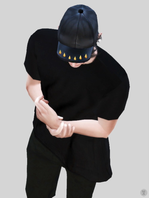 Sims 4 Spike hat at Black le