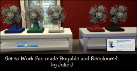 Get to Work Desk Fan Buyable and Recoloured at Julietoon – Julie J