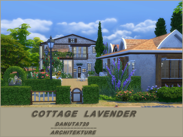 Sims 4 Cottage lavender by Danuta720 at TSR