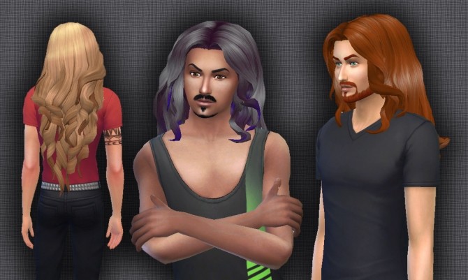 Sims 4 Curly Wings for Males at My Stuff