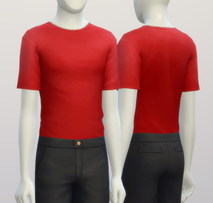 Sims 4 Basic t shirt 2 (Males) at Rusty Nail