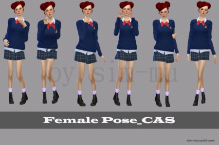 Standing Female Pose CAS 2 at Sim-Mu