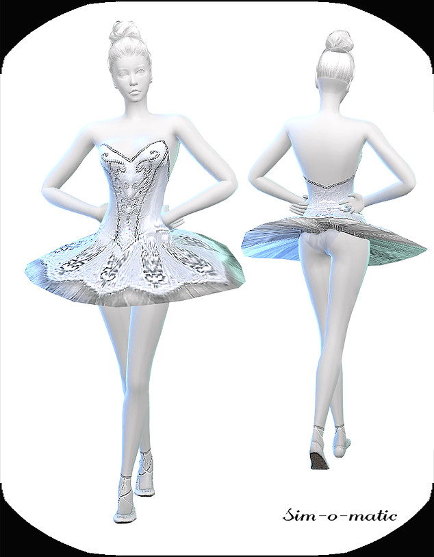 Sims 4 Dance dress at Sim o Matic