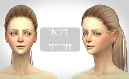 Droopy eyeliner at ChiisSims – Chocolatte Sims