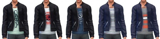 Sims 4 Solitaire Leather Jacket by Rope at Simsontherope