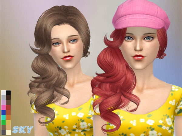 Sims 4 Hair 126gio by Skysims at TSR