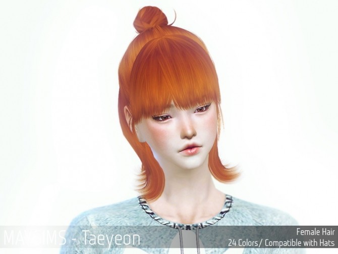 Sims 4 Taeyeon hair at May Sims