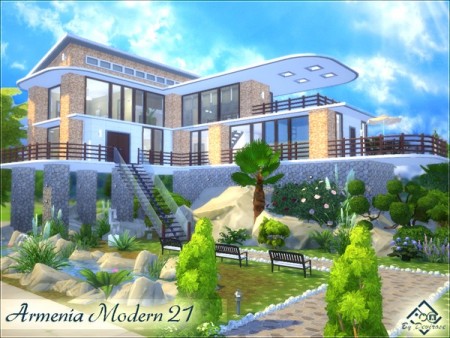 Armenia Modern 21 house by Devirose at TSR