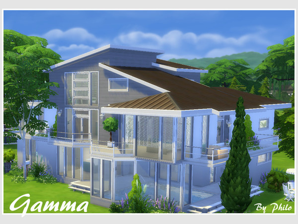 Sims 4 Gamma house by philo at TSR