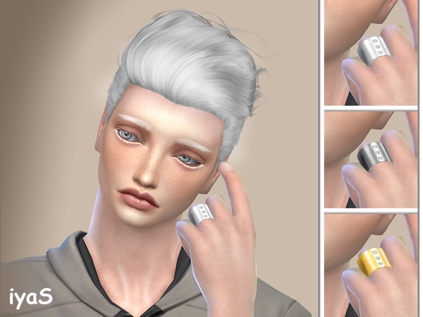 Sims 4 Elegant Ring with Diamonds by soloriya at TSR