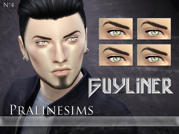 Sims 4 Guyliner by Pralinesims at TSR