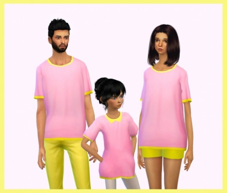 Oversized t-shirts all ages at Dani Paradise » Sims 4 Updates