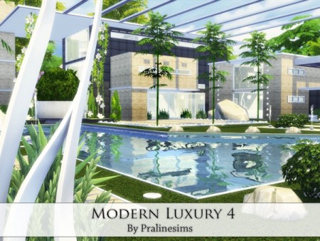Modern Luxury 4 house by Pralinesims at TSR