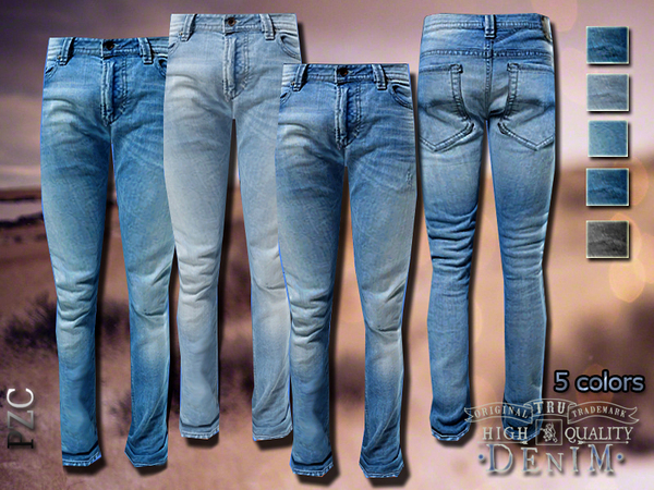 Sims 4 Denim Original Male Jeans by Pinkzombiecupcakes at TSR