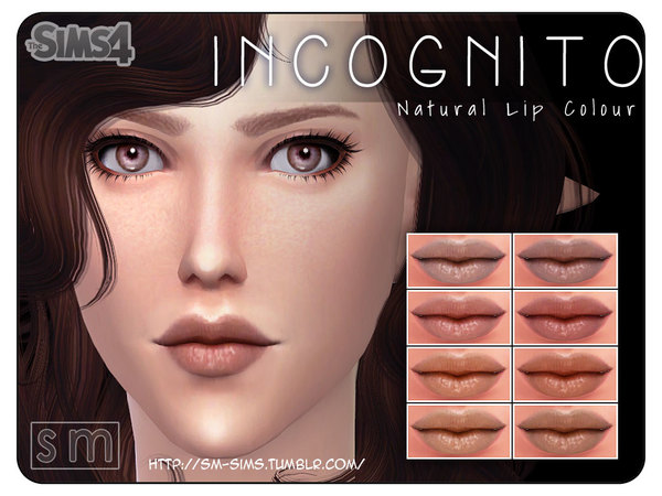 Sims 4 Incognito Natural Lip Colour M&F by Screaming Mustard at TSR