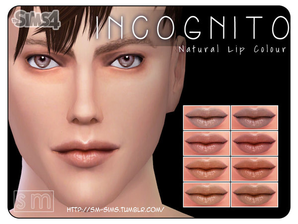 Sims 4 Incognito Natural Lip Colour M&F by Screaming Mustard at TSR