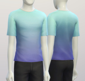 Sims 4 Basic t shirt 2 untucked (Males) at Rusty Nail