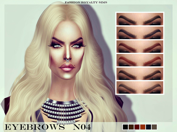 Sims 4 FRS Eyebrows N04 by FashionRoyaltySims at TSR