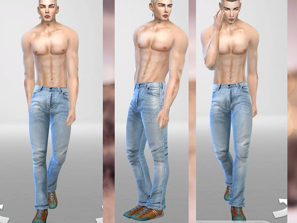 Sims 4 Denim Original Male Jeans by Pinkzombiecupcakes at TSR