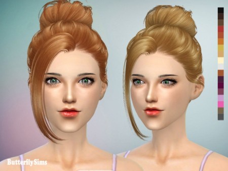 B-flysims hair AF060 2 (PAY) at Butterfly Sims » Sims 4 Updates