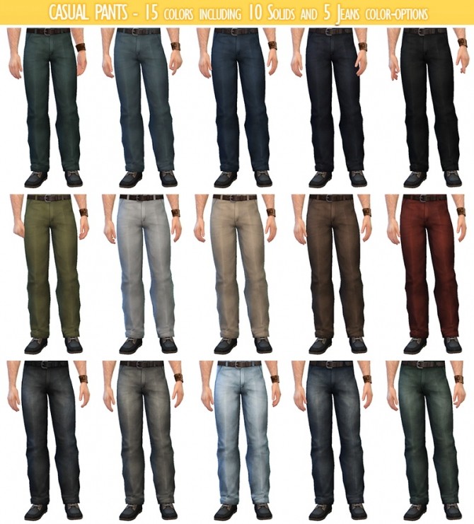 Sims 4 Baggy pants at Down in Simsland