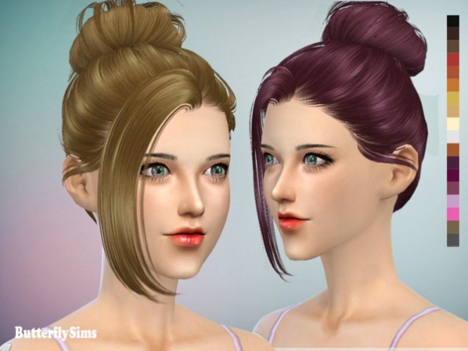 B-flysims hair AF060 2 (PAY) at Butterfly Sims » Sims 4 Updates