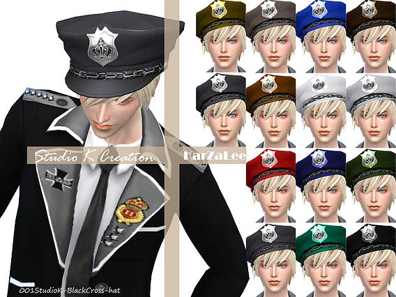 Sims 4 Black Cross Uniform at Studio K Creation
