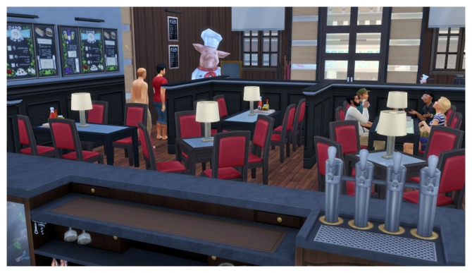 The Greedy Swine Bistro at SimDoughnut » Sims 4 Updates