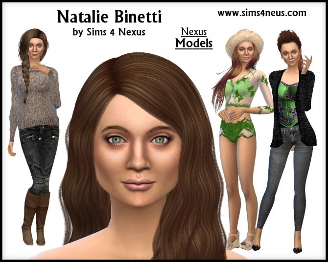 Sims 4 Natalie Binetti by SamanthaGump at Sims 4 Nexus