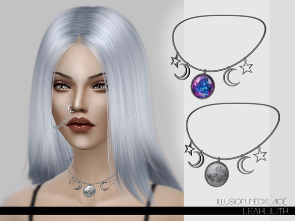 Sims 4 Illusion Necklace by Leah Lillith at TSR