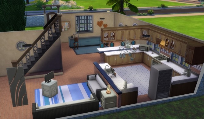 Sims 4 House for the Single Party Throwing Sim by EmpathLunabella at Mod The Sims