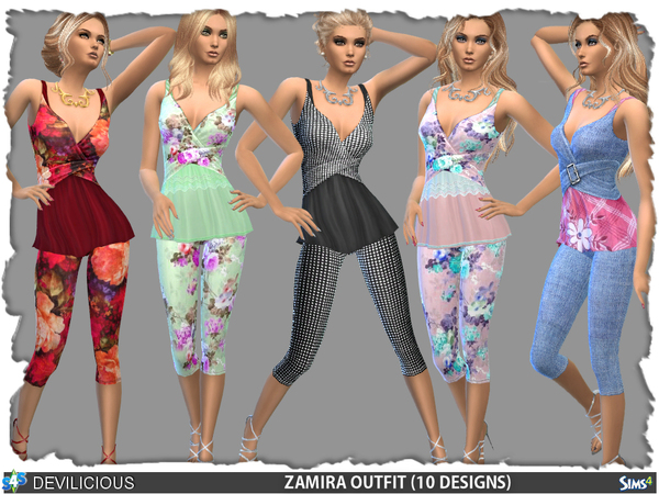 Sims 4 Outfit Zamira by Devilicious at TSR